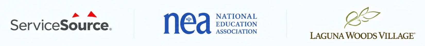 Nonprofit clients: ServiceSource, National Education Association, Laguna Woods Village